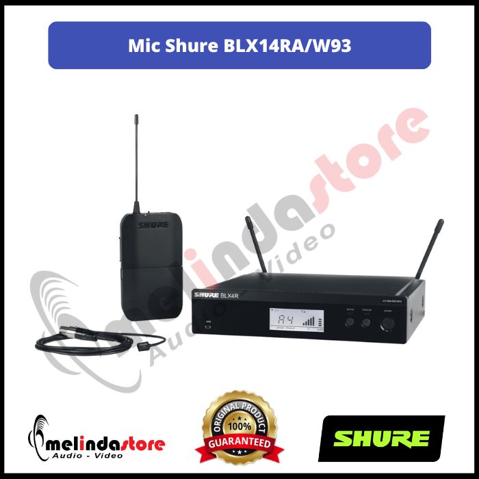 Microphone Wireless Shure BLX14RA/W93 | Wireless Presenter Mic Shure Clip On